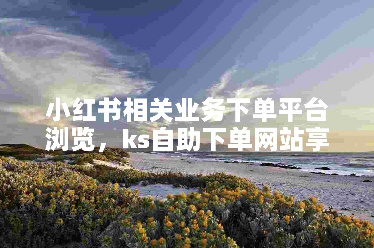 小红书相关业务下单平台浏览，ks自助下单网站享低价。