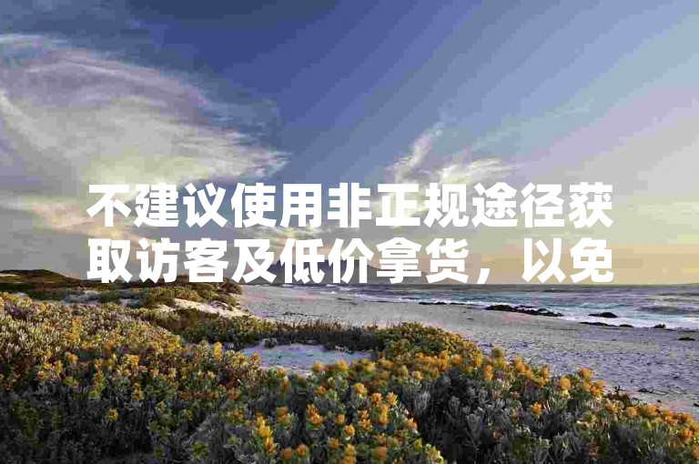 不建议使用非正规途径获取访客及低价拿货，以免账号受损。