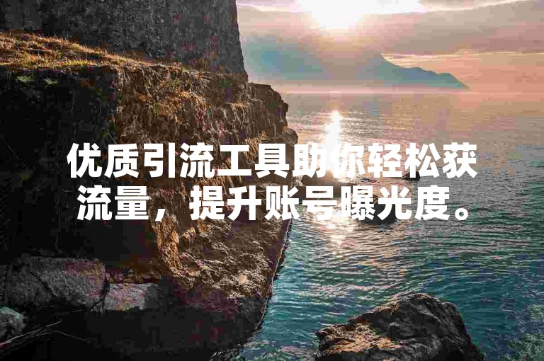 优质引流工具助你轻松获流量，提升账号曝光度。