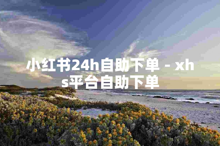小红书24h自助下单 - xhs平台自助下单