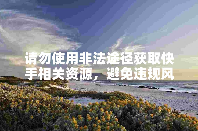 请勿使用非法途径获取快手相关资源，避免违规风险。