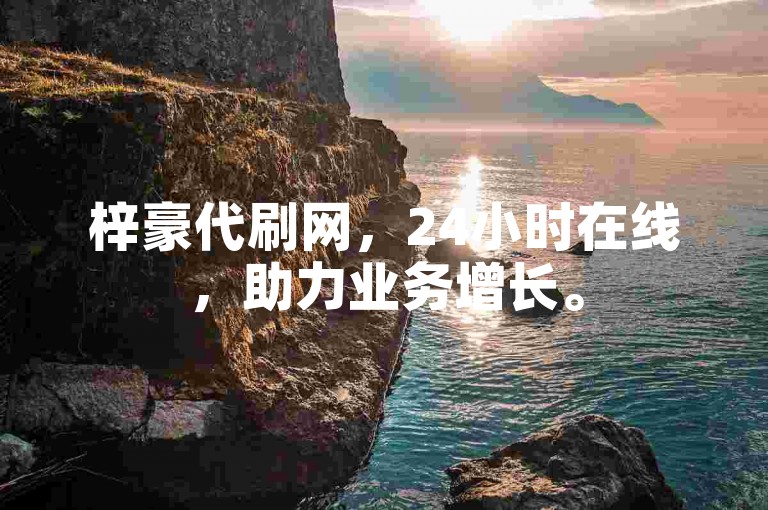 梓豪代刷网，24小时在线，助力业务增长。