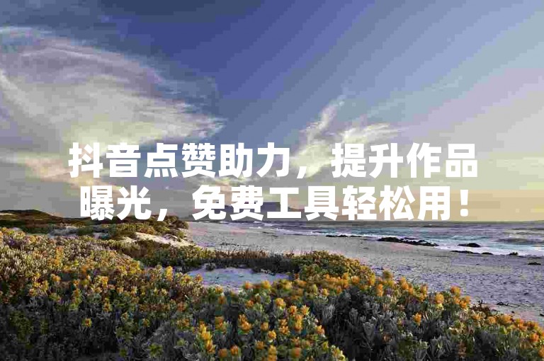 抖音点赞助力，提升作品曝光，免费工具轻松用！
