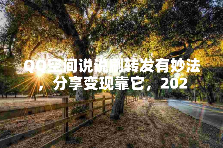 QQ空间说说刷转发有妙法，分享变现靠它，2025快来学！