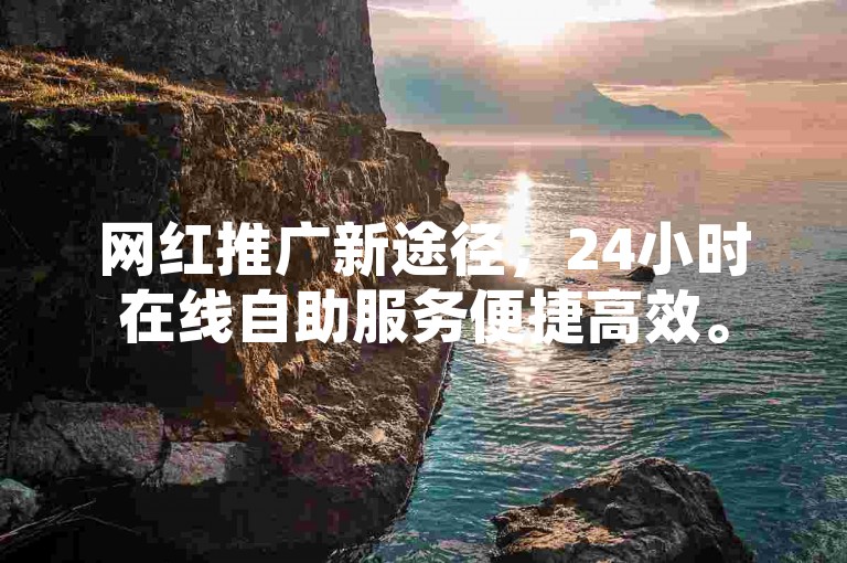 网红推广新途径，24小时在线自助服务便捷高效。