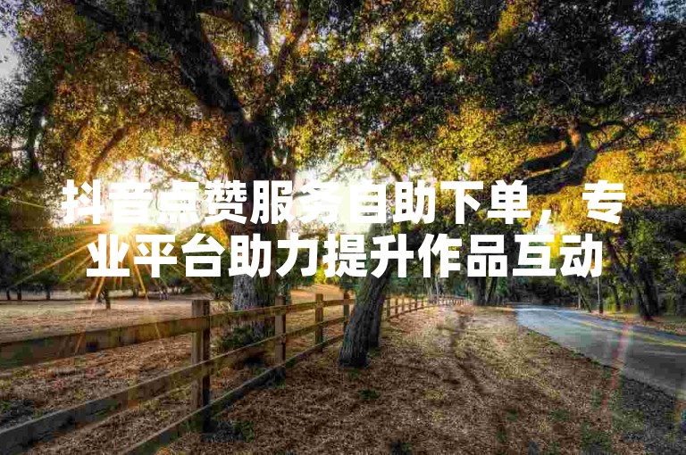 抖音点赞服务自助下单，专业平台助力提升作品互动量。