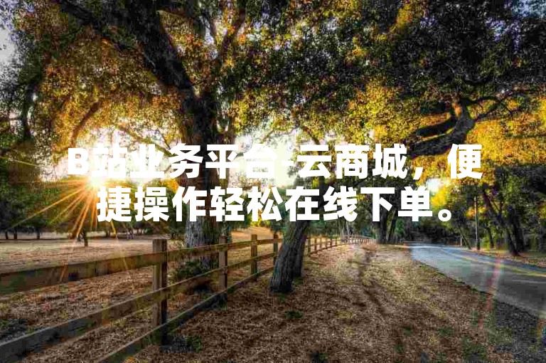 B站业务平台-云商城，便捷操作轻松在线下单。