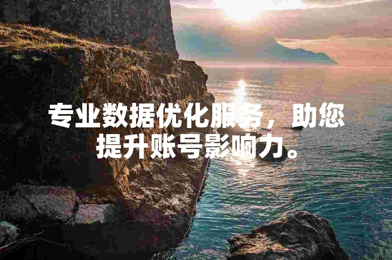 专业数据优化服务，助您提升账号影响力。