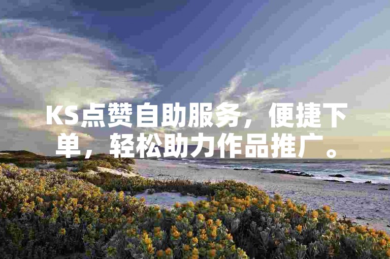 KS点赞自助服务，便捷下单，轻松助力作品推广。