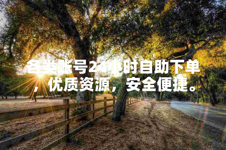 各类账号24小时自助下单，优质资源，安全便捷。