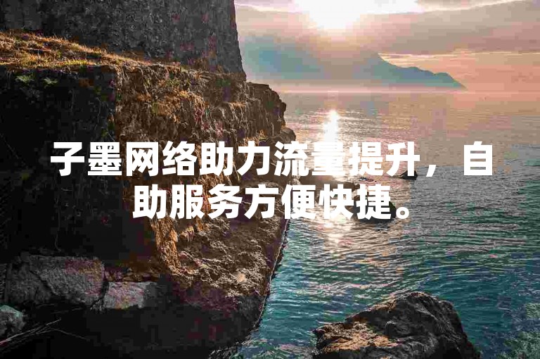 子墨网络助力流量提升，自助服务方便快捷。