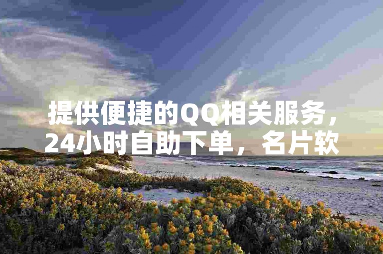 提供便捷的QQ相关服务，24小时自助下单，名片软件随心下。