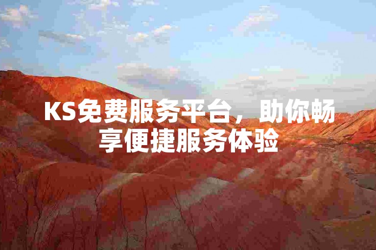 KS免费服务平台，助你畅享便捷服务体验