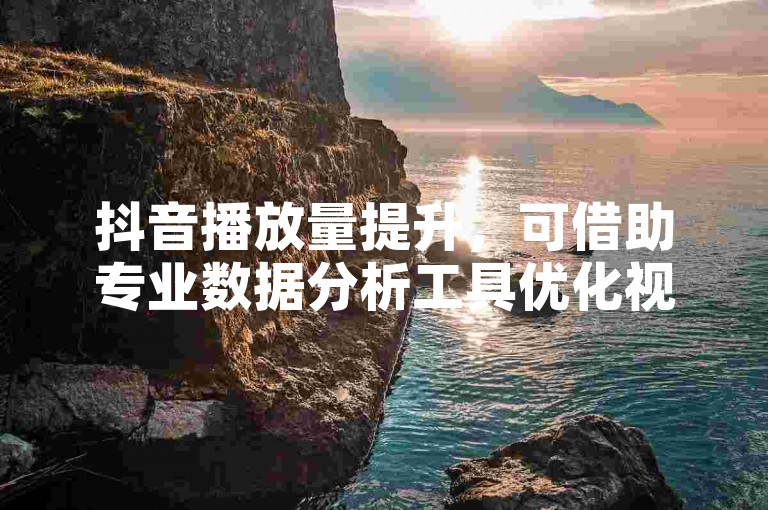 抖音播放量提升，可借助专业数据分析工具优化视频内容。