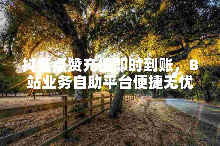 抖音点赞充值即时到账，B站业务自助平台便捷无忧。